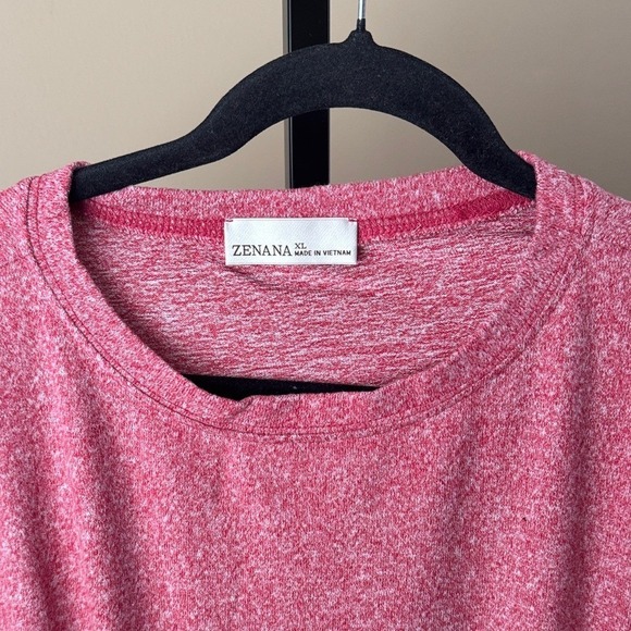 Pink Crew Neck Sweater Women's Casual Super soft sz Sm, Med, Lg, xl sweatshirt - Picture 3 of 6